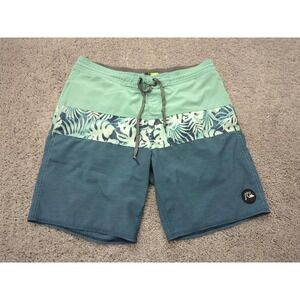 Quiksilver Microdose Board Shorts Mens 34 Inseam: 8.5" Colorblock Tropical